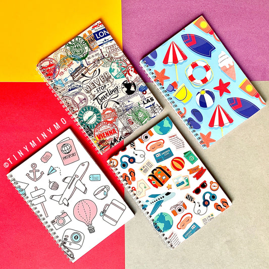 Doodle Cover Notebook - Travel - TinyMinyMo