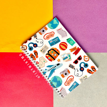 Doodle Cover Notebook - Travel - TinyMinyMo