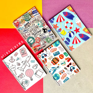 Doodle Cover Notebook - Travel - TinyMinyMo