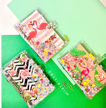 Load image into Gallery viewer, Confetti Cover Flamingo Diary
