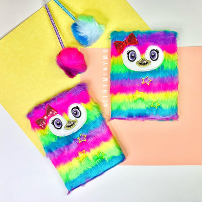Plush Penguin Diary Set