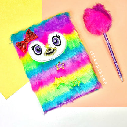 Plush Penguin Diary Set