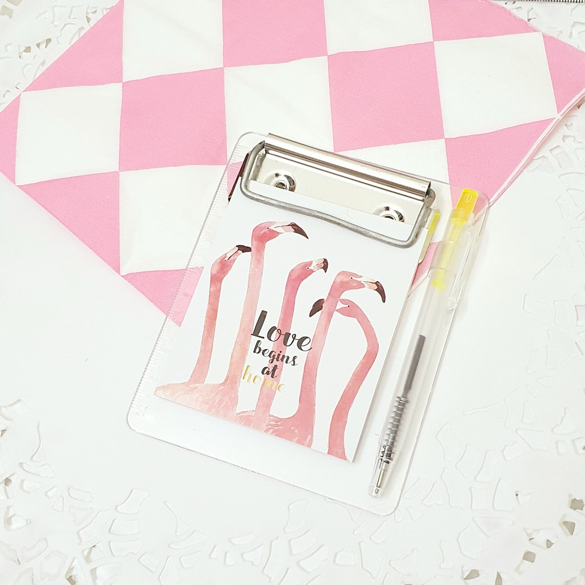 4 In 1 Flamingo Notepad
