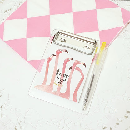 4 In 1 Flamingo Notepad