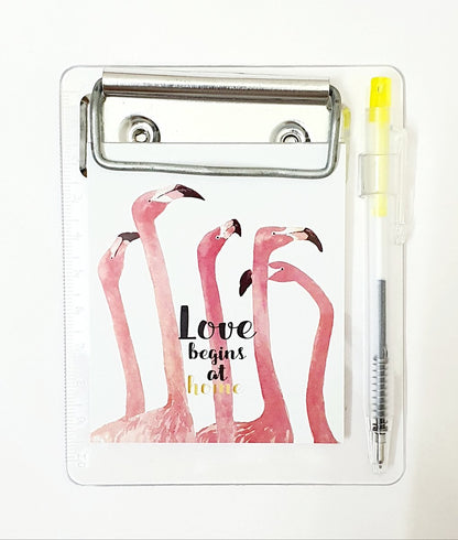 4 In 1 Flamingo Notepad