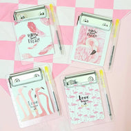 4 In 1 Flamingo Notepad