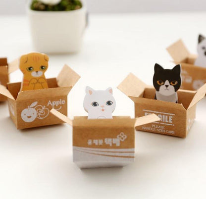 Cat Sticky Notes in a Box - Tinyminymo