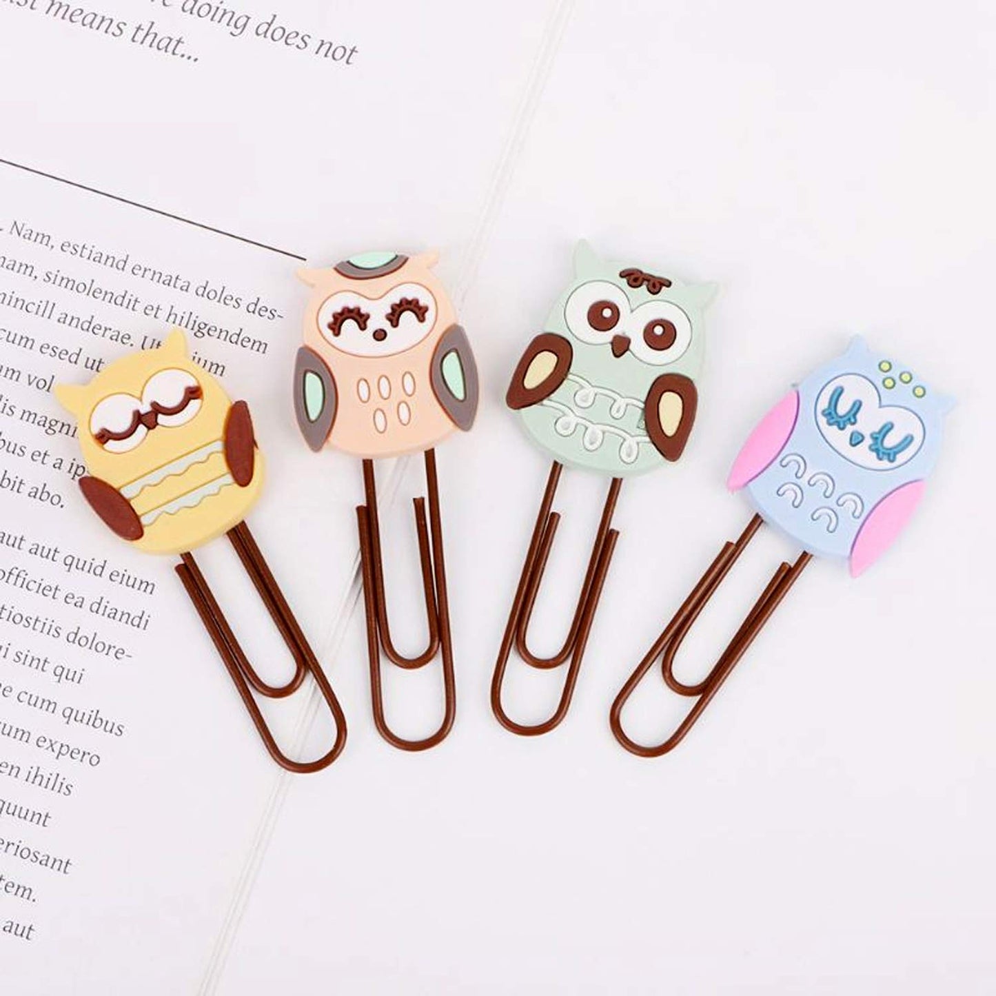 Owl Paperclips - Set of 4