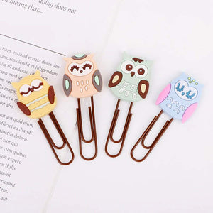 Owl Paperclips - Set of 4