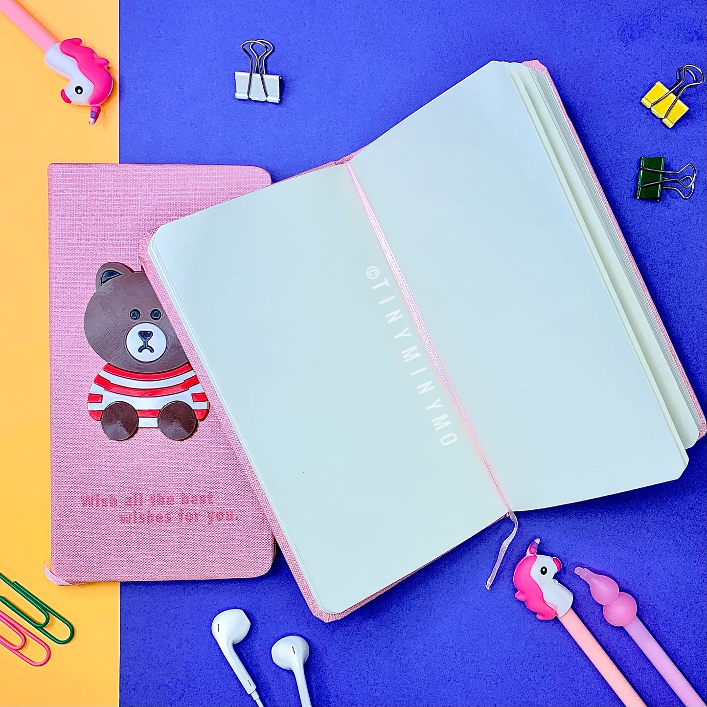 Teddy Doodle Notebook with Pen