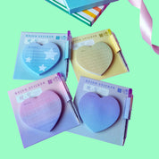 Heart Sticky Notes with Pen