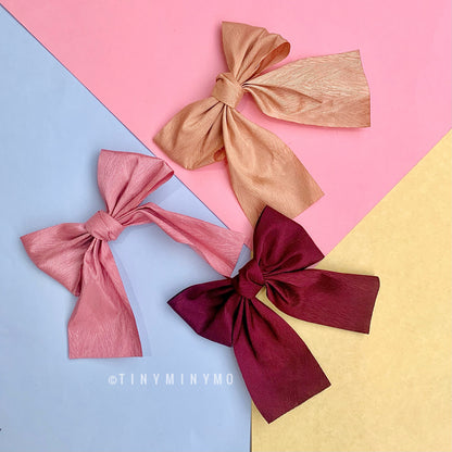 Shimmer Bow Crow Clip - Tinyminymo