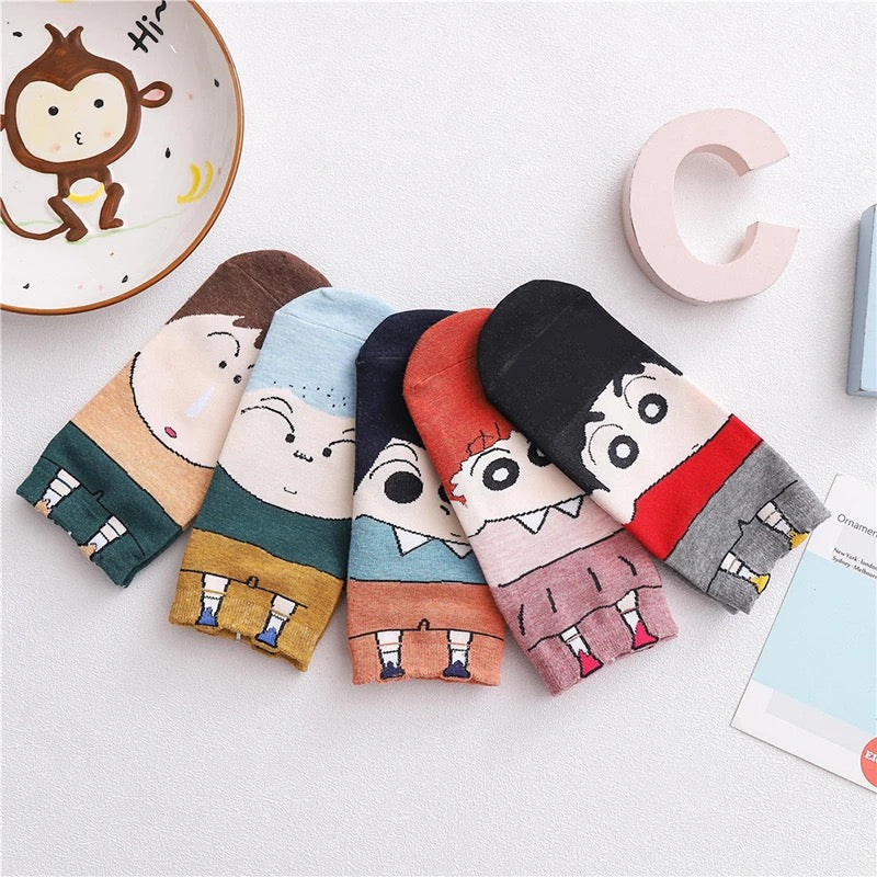 Shin-Chan and Friends Socks - Tinyminymo