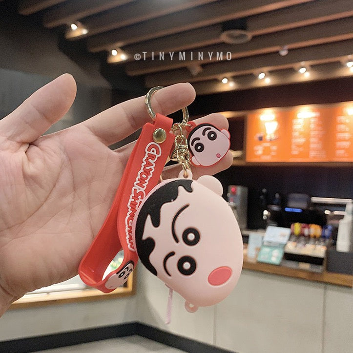 Shinchan Coin Pouch Keychain - Tinyminymo