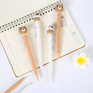 Silicone Cat and Bear Mechanical Pencil - Tinyminymo
