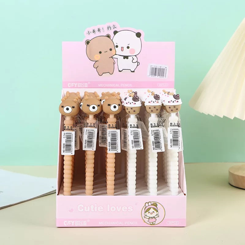 Silicone Cat and Bear Mechanical Pencil - Tinyminymo
