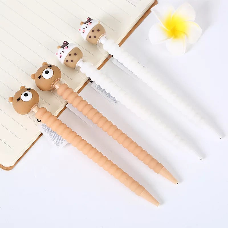 Silicone Cat and Bear Mechanical Pencil - Tinyminymo