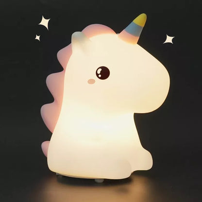 Silicone Unicorn Touch Lamp with Remote - Tinyminymo