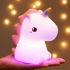 Silicone Unicorn Touch Lamp with Remote - Tinyminymo