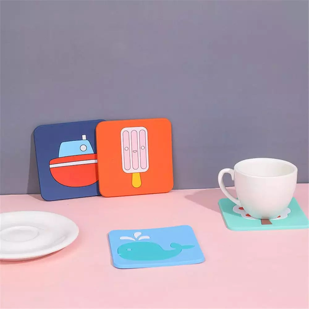 Cute Silicone Coaster - Tinyminymo