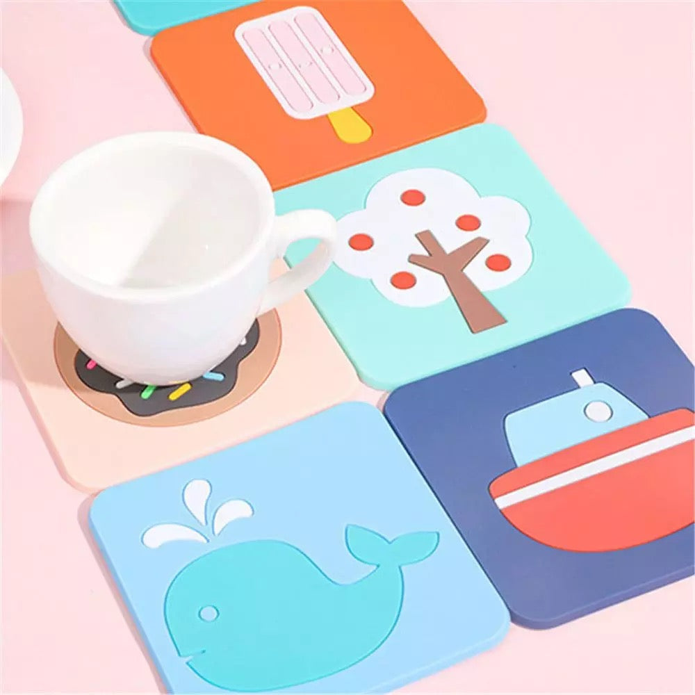 Cute Silicone Coaster - Tinyminymo