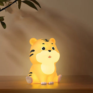 Sitting Tiger Silicone Night Light - Tinyminymo
