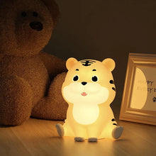Load image into Gallery viewer, Sitting Tiger Silicone Night Light - Tinyminymo
