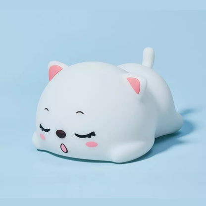 Sleeping Kitty Silicone Night Light - Tinyminymo