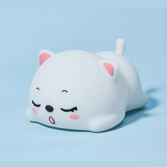 Sleeping Kitty Silicone Night Light - Tinyminymo