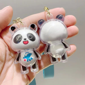 Snow Panda 3D Keychain - Tinyminymo