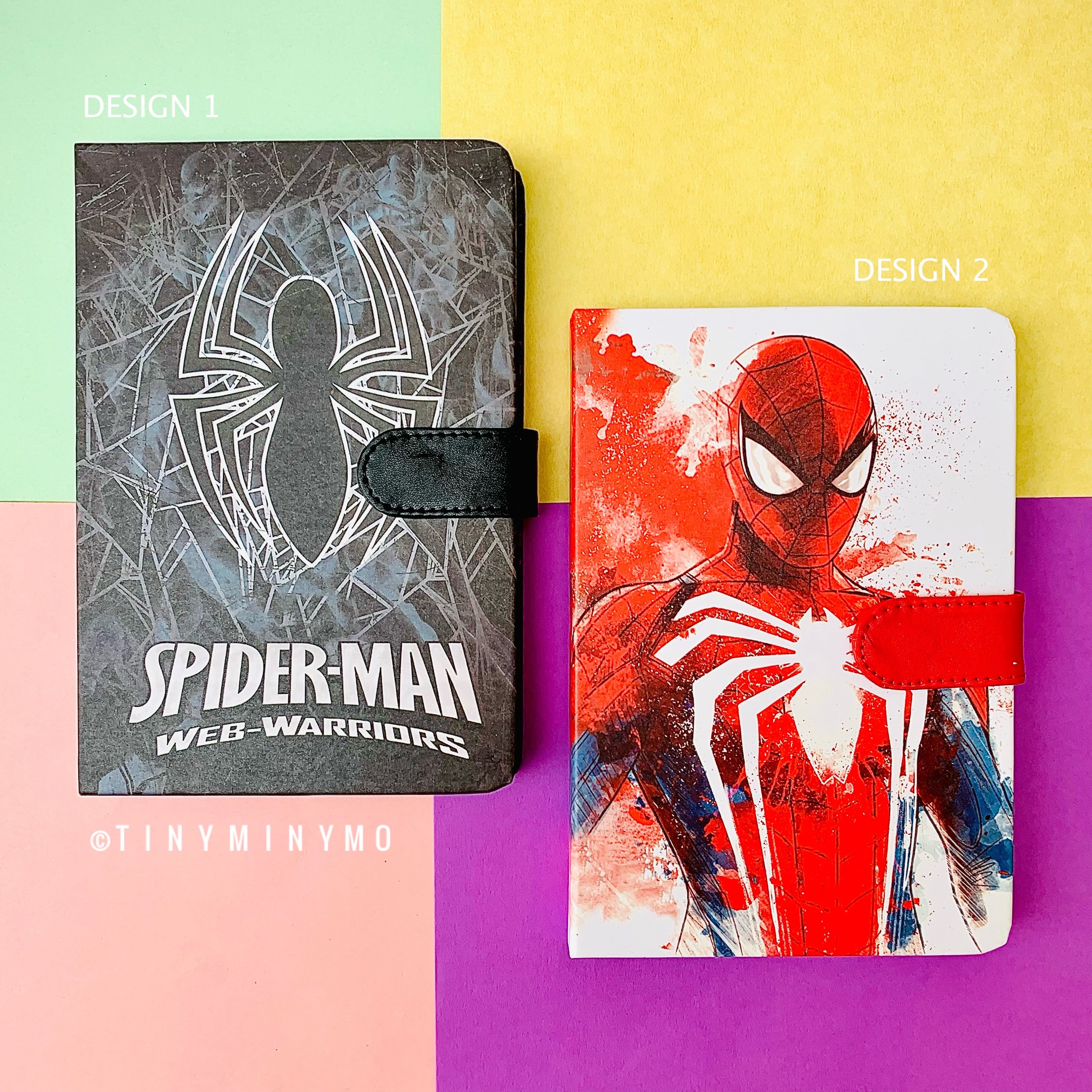 Spiderman Notebook with Snap Lock - Tinyminymo