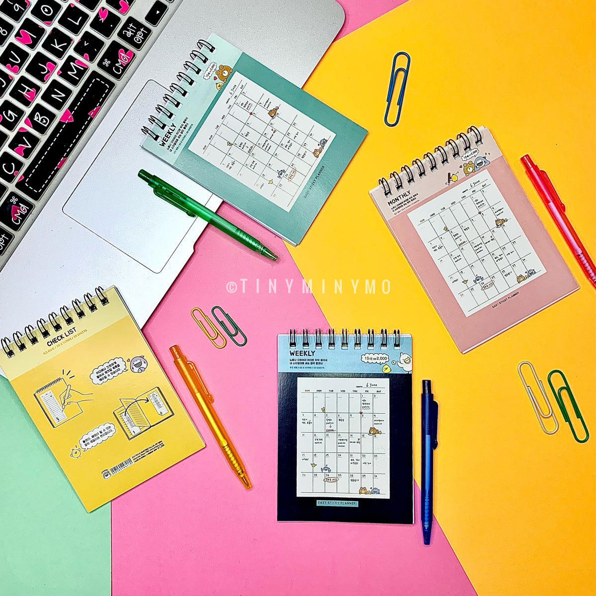 Weekly/ Monthly Spiral Notepad with Pen