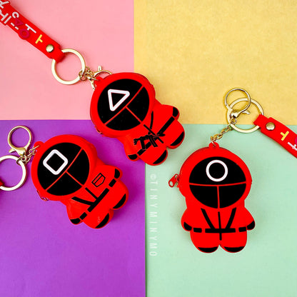 Squid Game Pop it Coin Pouch Keychain - Tinyminymo