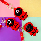 Squid Game Pop it Coin Pouch Keychain