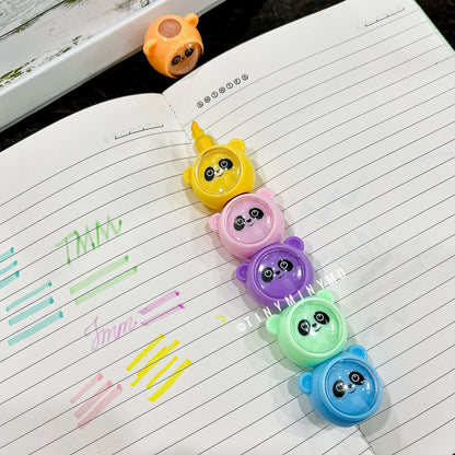 Stackable Panda and Bear Highlighters - Tinyminymo