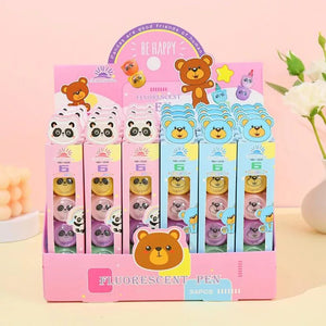 Stackable Panda and Bear Highlighters - Tinyminymo