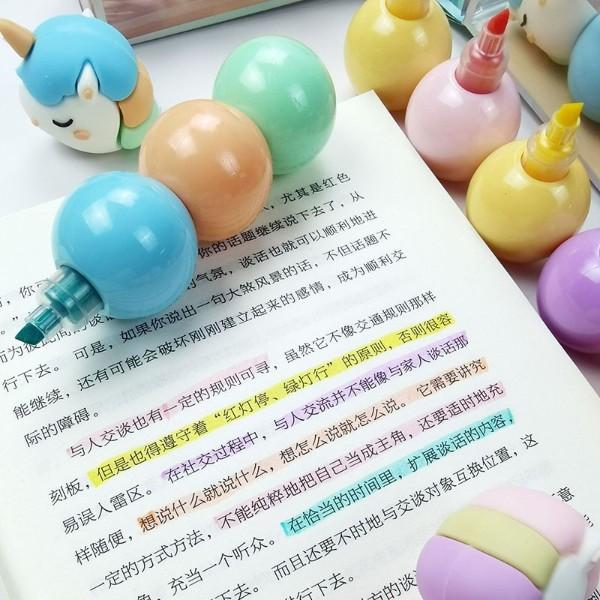 Stackable Unicorn Highlighters - Tinyminymo