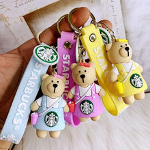 Load image into Gallery viewer, Starbucks Bear 3D Keychain - Tinyminymo
