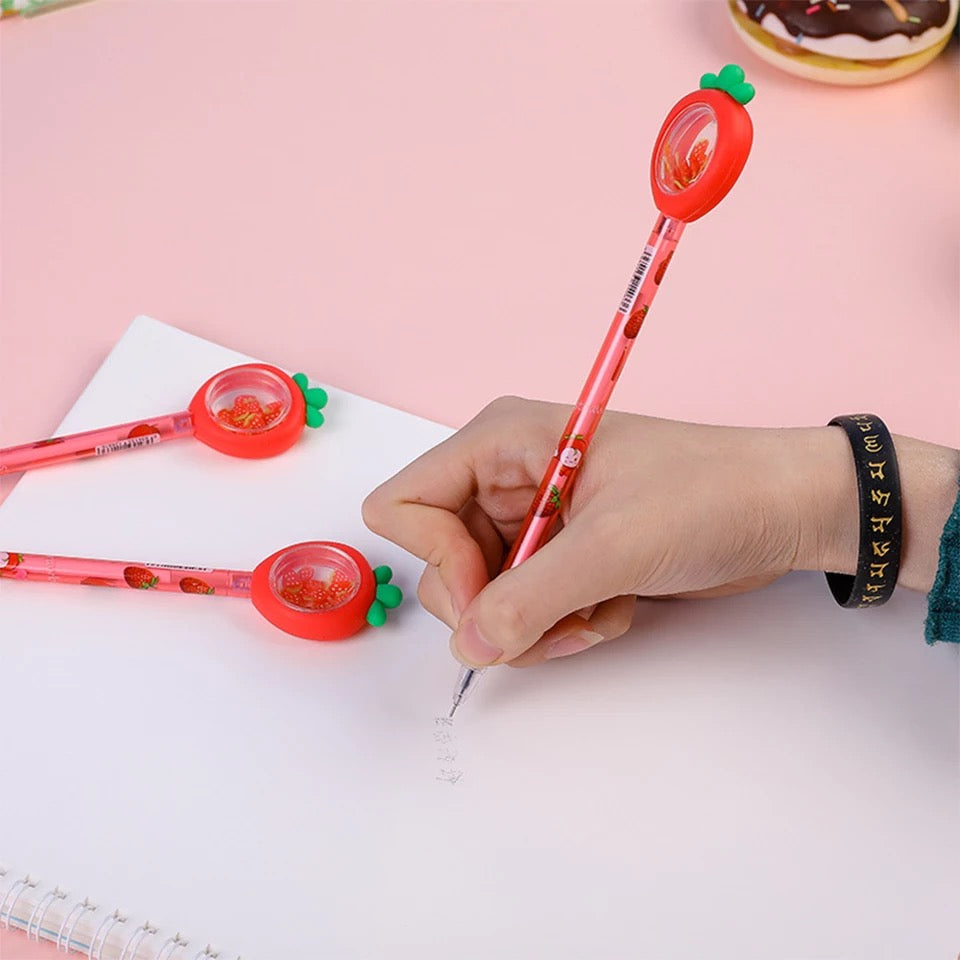 Strawberry Confetti Pen - Tinyminymo