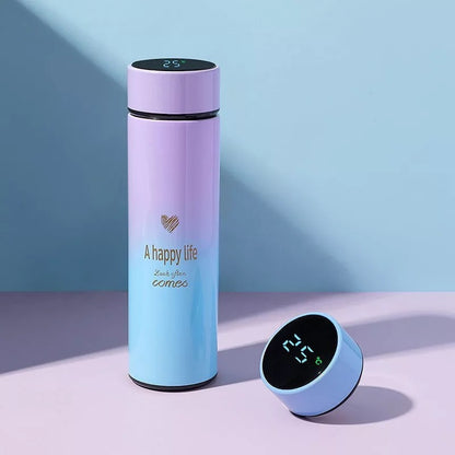 Ombre LED Temperature Display Insulated Vacuum Flask - Tinyminymo