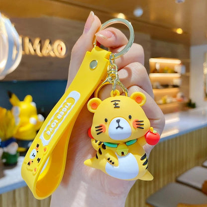 Tiger with Apple 3D Keychain - Tinyminymo
