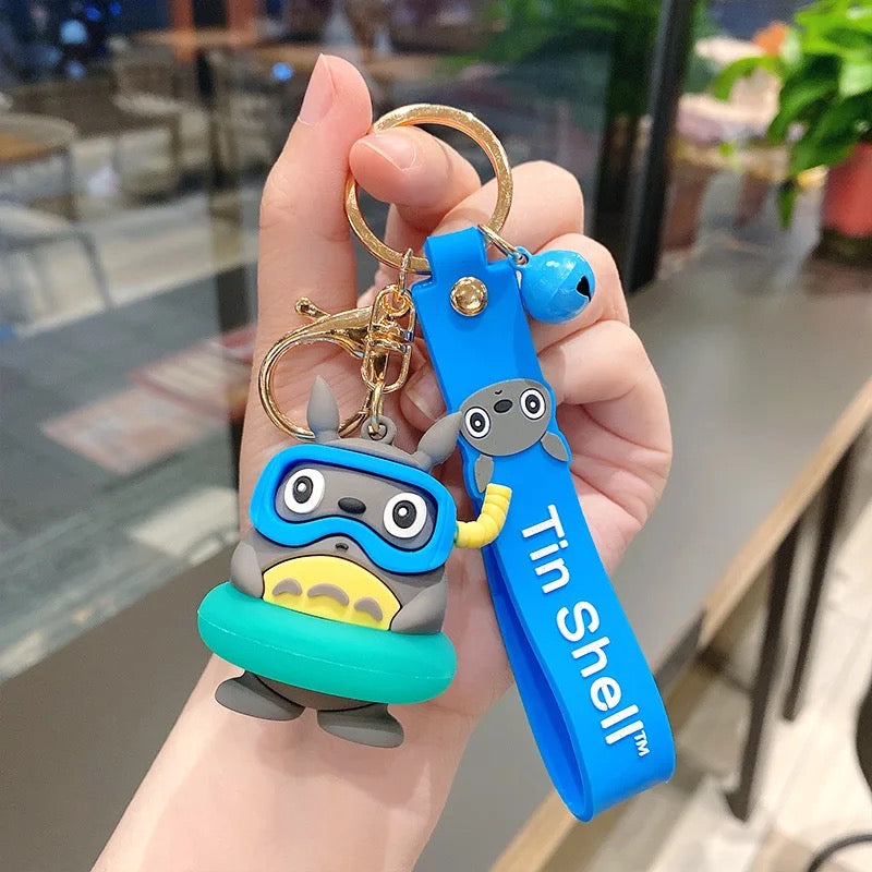 Totoro Tin Shell 3D Keychain - Tinyminymo