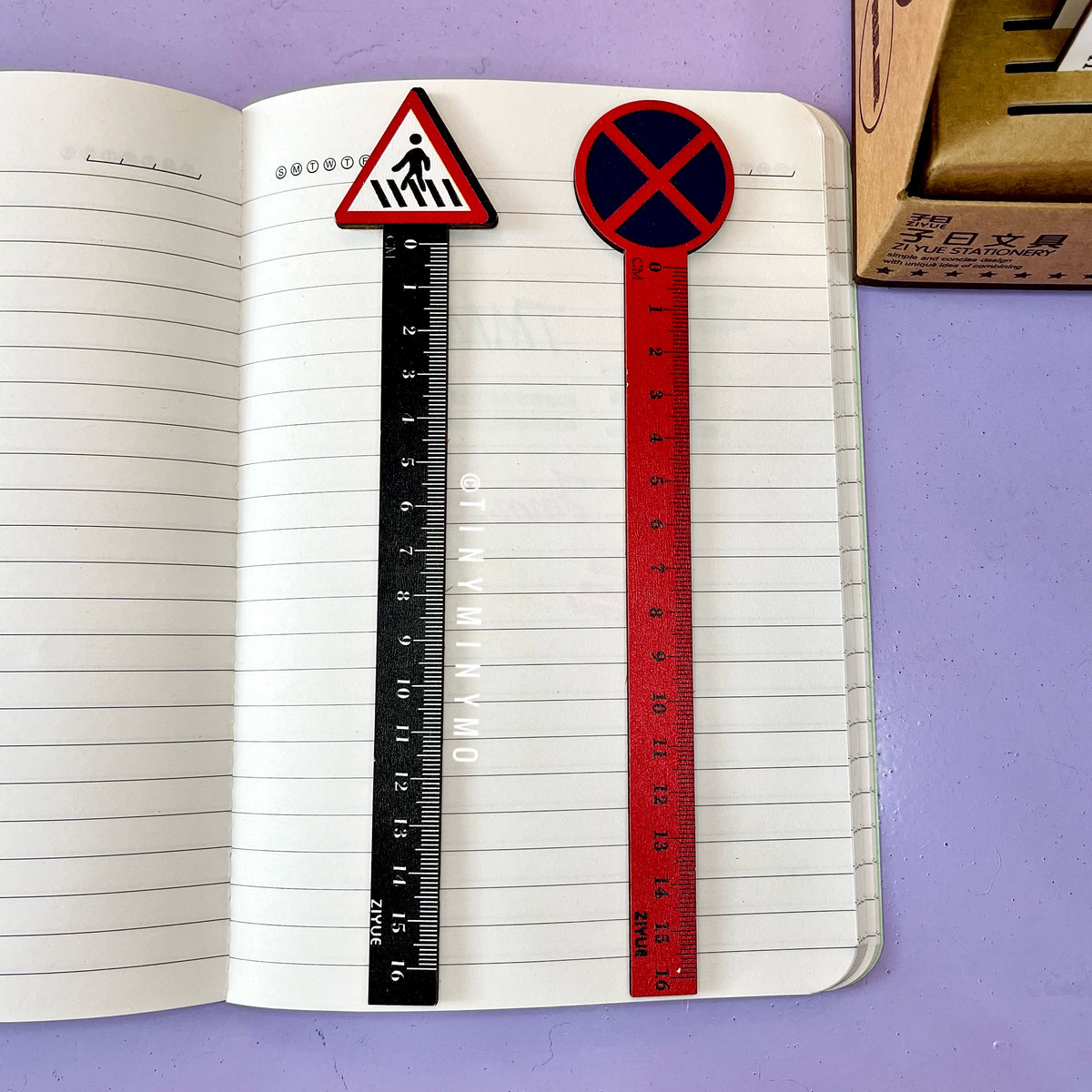 Unique Traffic Sign Wooden Ruler Online in India
