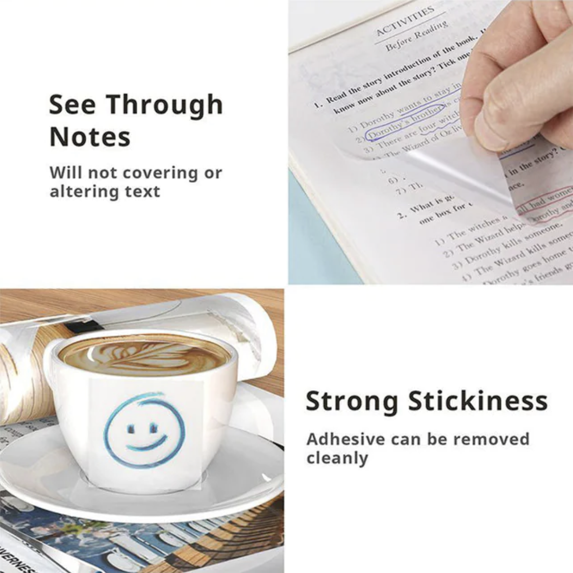Transparent Sticky Notes - Tinyminymo