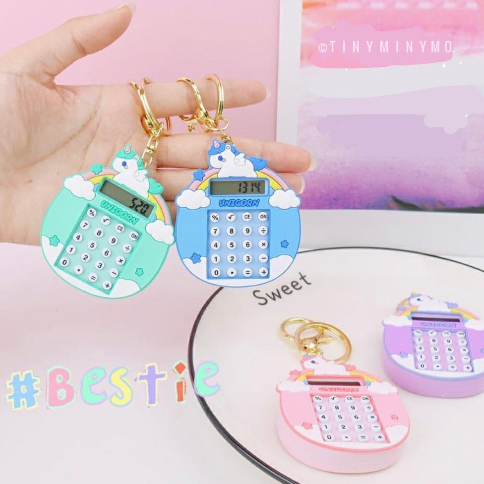 Unicorn Calculator with Game Keychain - Tinyminymo