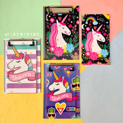 Unicorn Clipboard with Matching Notepad - Tinyminymo