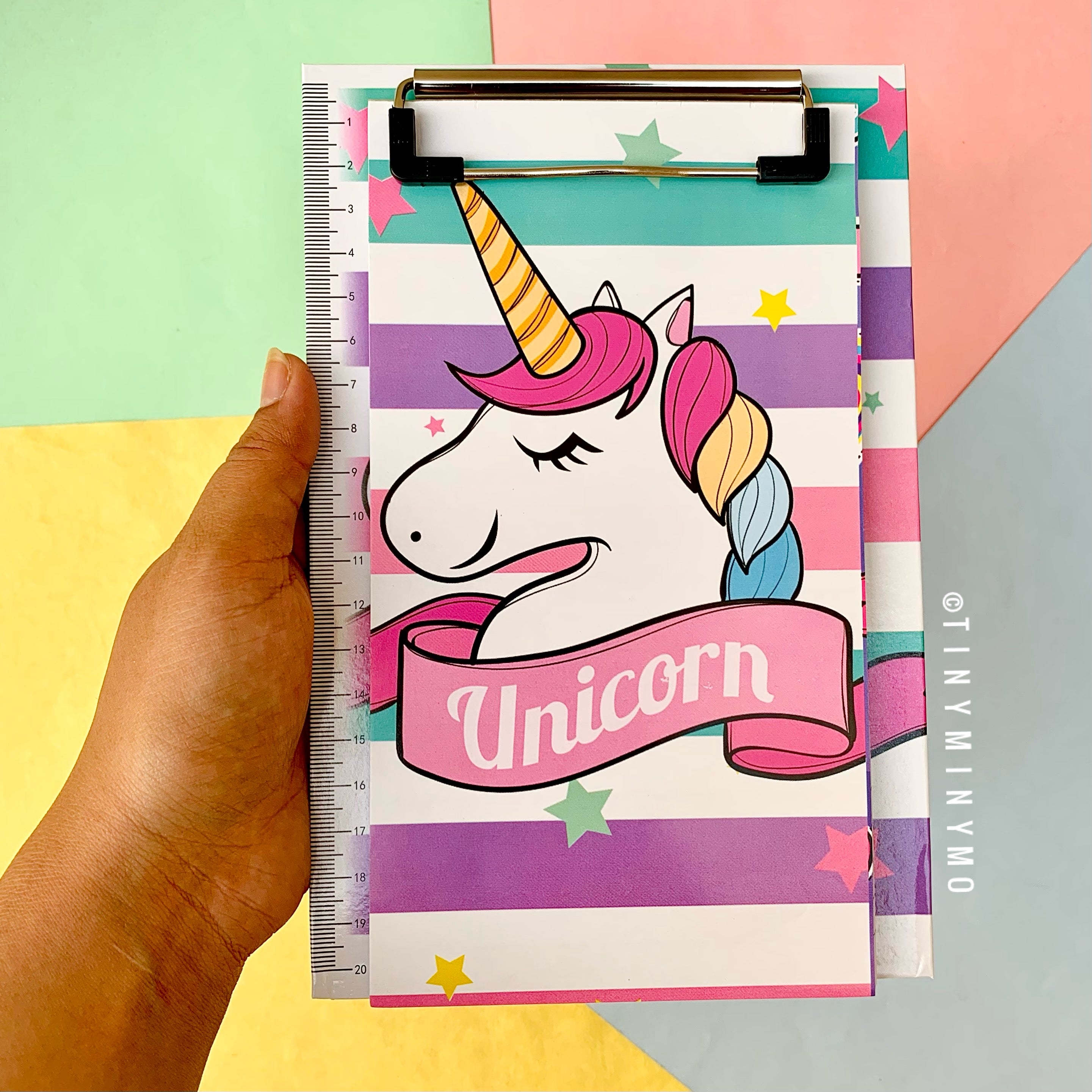 Unicorn Clipboard with Matching Notepad - Tinyminymo