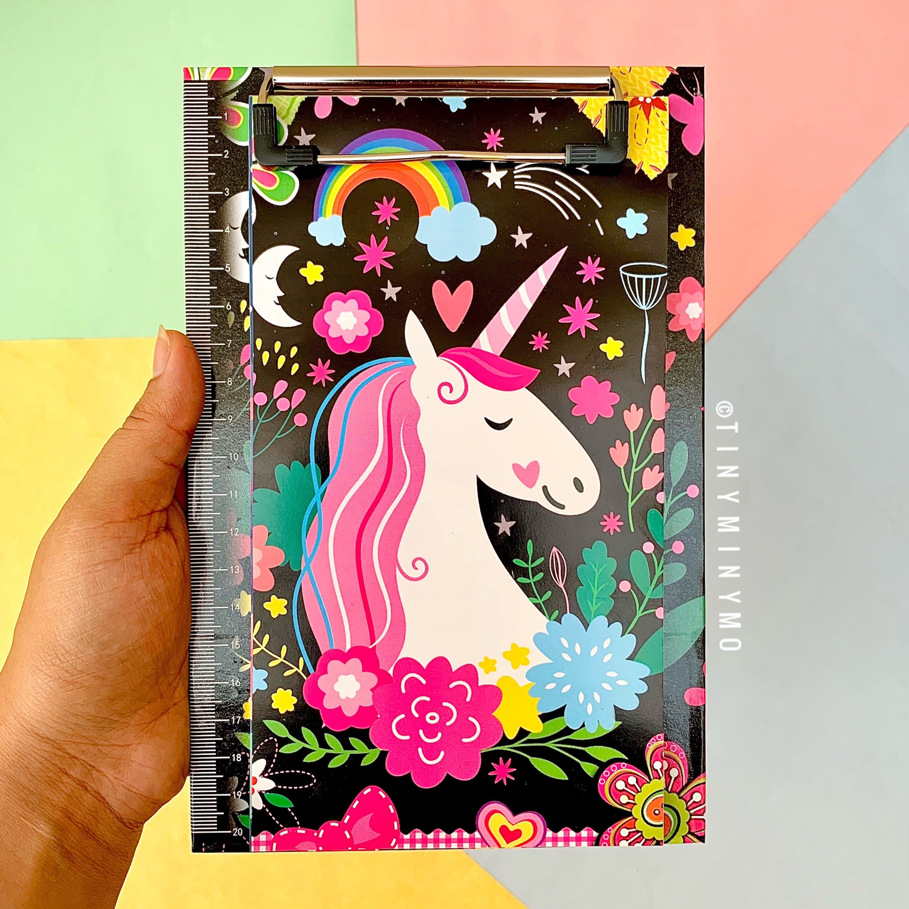 Unicorn Clipboard with Matching Notepad - Tinyminymo
