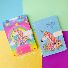 Load image into Gallery viewer, Unicorn Notebook with Snap Lock - Tinyminymo
