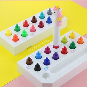 Unicorn Removable Tip Sketch Pen - Set of 12 - Tinyminymo